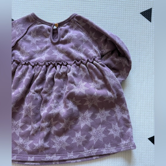 Little Co.|Baby girl Muted boho long sleeve Dress,super soft•••organic cotton - Picture 6 of 7